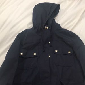 J.Crew The Downtown Coat with Hood, Women’s Size M